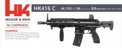 Umarex Licensed CYMA T8 CGS HK416C
  8.9" MWS GBBR
